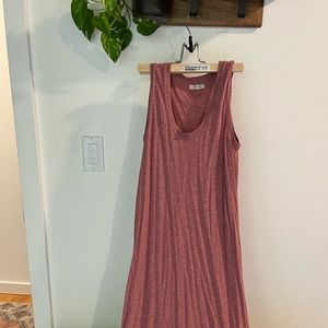 Madewell mauve tank dress